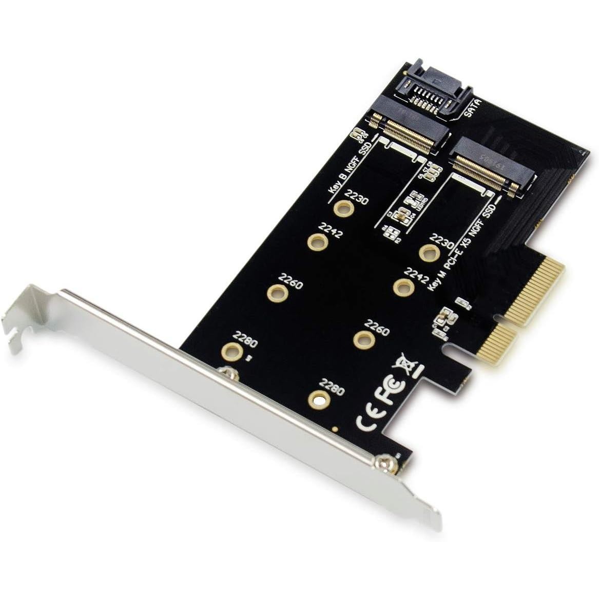 Conceptronic EMRICK04B adaptateur PCI Express double SSD M.2 NVMe SATA 2280