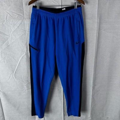Nike Tech Fleece Joggers Royal Blue Black Mens Tapered Sweatpants CU4495-480