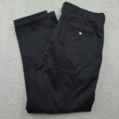 Jos. A. Bank Traveler's Collection Mens 36x29 (34x29) Black Cotton Dress Pants