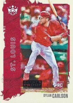 2021 Panini Diamond Kings #64 Dylan Carlson Artist's Proof Blue