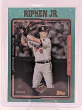 2025 TOPPS ARCHIVES #230 Aqua 38/75 CAL RIPKEN JR. ORIOLES HOF Legend