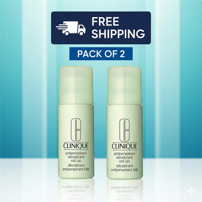 2 x Clinique Roll-On Anti-Transpirant Deodorant 75ml 2er Pack