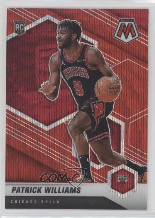 2020-21 Panini Mosaic Rookie Mosaic Red Wave Prizm Patrick Williams #206 14sx