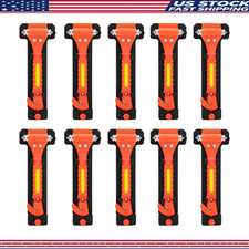 Car Safety Hammer 10pcs Emergency Escape Tool 2-in-1 Window Glass Breaker And Se Car Safety Hammer 10pcs Emergency Escape Tool 2-in-1 Window Glass Breaker And Se