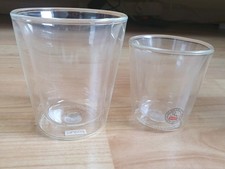Bodum Pavina Double Wall Thermo-Glasses Switzerland 2 glasses. 1 shot 1 coffee