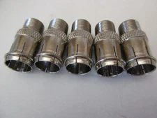 5 Pack Quick F Type Push-On Connector Adapter Male to Female Coax Steren 200-103