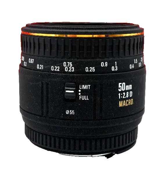 Sigma 50mm f/2.8D EX Macro Lens for Nikon F Mount near mint tested