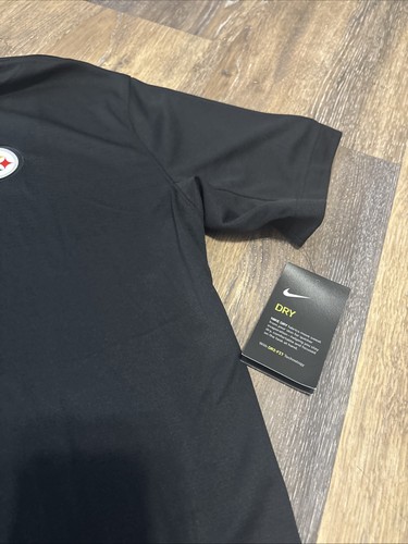Nike Drifit Polo Shirt NFL Pittsburgh Steelers Football On Field Apparel NWT - Picture 4 of 11