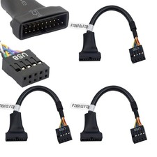3 Pack USB 3.0 Header to USB 2.0 Motherboard Adapter, 19Pin to 9Pin Connector...