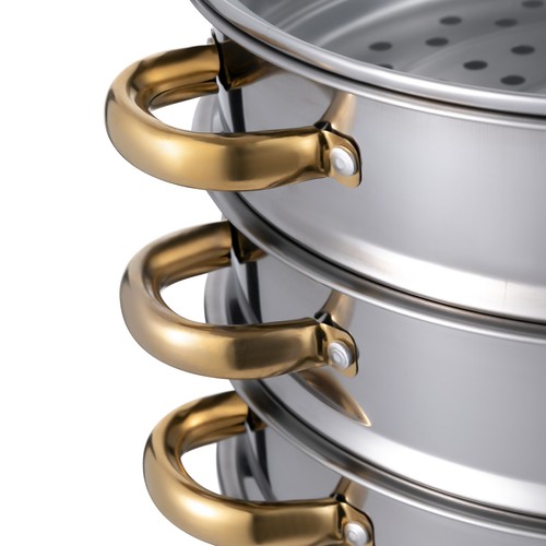 5-Tier Steamer Cooking Pot, Stainless Steel Steamer Pots, Cookware Steaming Pots - Picture 9 of 14