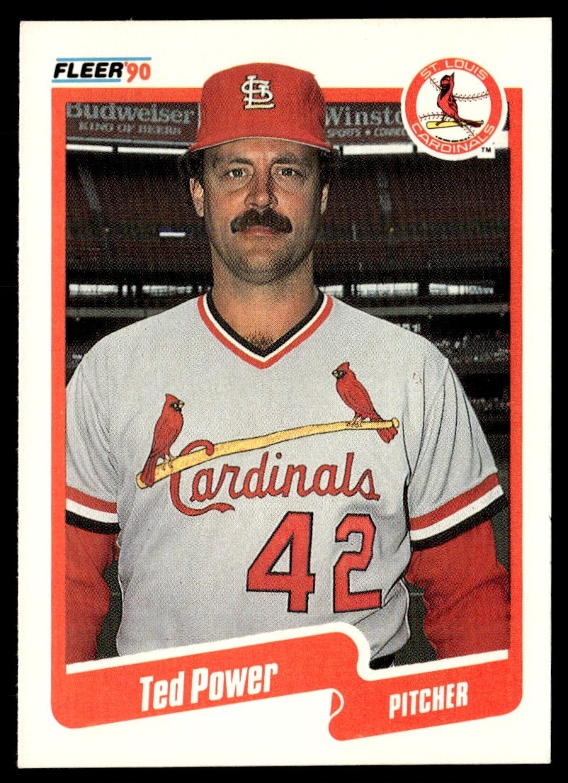 1990 Fleer Ted Power St. Louis Cardinals #258