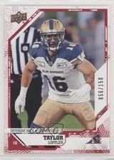 2019 Upper Deck CFL Red 56/150 Taylor Loffler #94 0c3