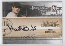 2011 ITG Heroes and Prospects Lumbergraphs /100 Manny Banuelos #L-MB Auto 0p8