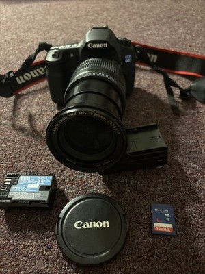 Canon EOS 60D 18.0MP Digital SLR Camera  w/ EF-S IS 18-200mm Lens +extras