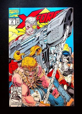 X-Force #9 [Direct] April 1992 Marvel, 1991 Series, 8.0 VF