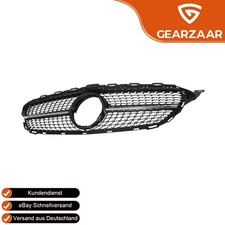 K&uuml;hlergrill Diamant f&uuml;r Mercedes-Benz C-Klasse W205 C205 15&ndash;18 Glanz Schwarz