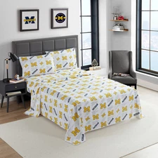 NCAA Officially Licenced Michigan Wolverines Sheet Set