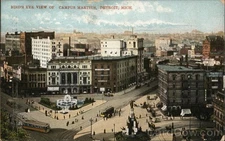 Detroit, Michigan MI Birds' Eye View of Campus Martius 1909 Antique Postcard
