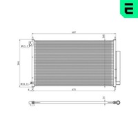 Kondensator Klimaanlage ERA 667456 FüR Honda Accord 7 CL CN Tourer CM CL7 CM1