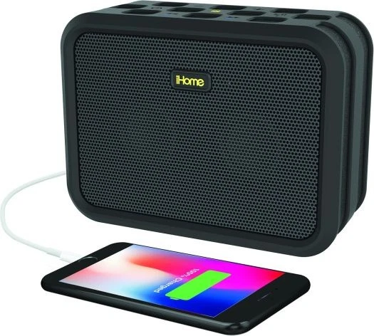 iHome IBN6BXX Rugged Portable Waterproof Bluetooth Stereo Speaker - Black - Image 3 of 4