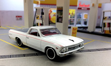 Auto World 1966 Chevy El Camino White - Red Pin Stripe Auto World 1966 Chevy El Camino White - Red Pin Stripe