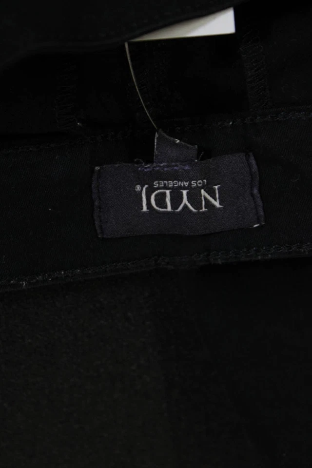 NYDJ Unisex Bermuda Chino Black Button Classic Size 6 - Image 4 of 4