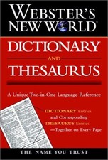 Webster's New World Dictionary and Thesaurus by Merriam-Webster, Good Book