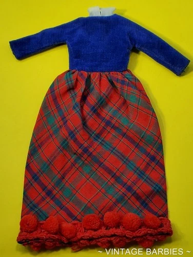 Vintage Skipper Doll Party Platter #1914 Dress Near Mint ~ 1970's