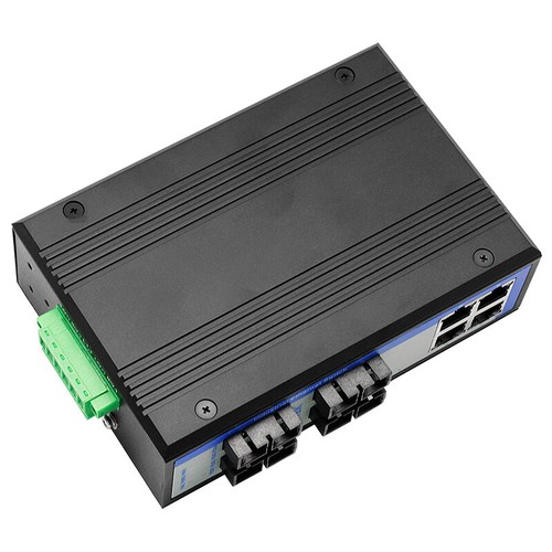 Industrial 4 Ports 10/100M RJ45 2 Layer Unmanaged Ethernet Switch 4 Fiber SC - Picture 8 of 10