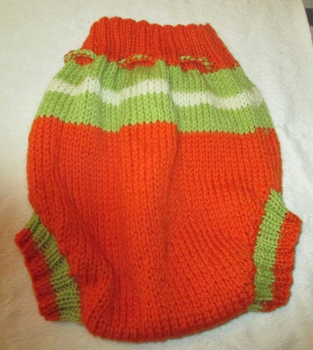 Large Hand Knitted Pure Wool Nappy Cover/Pants (Lanolised) - Australian Made - Picture 2 of 2