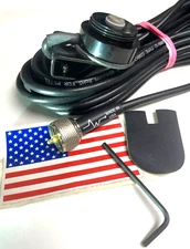 PCTEL Black NMO Trunk Lip Lid Antenna Mount 17' RG-58 Coax PL-259