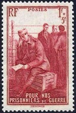 FRANCE STAMP TIMBRE YVERT N° 475 " PRISONNIERS DE GUERRE 1F+ 5F " NEUF xx TTB