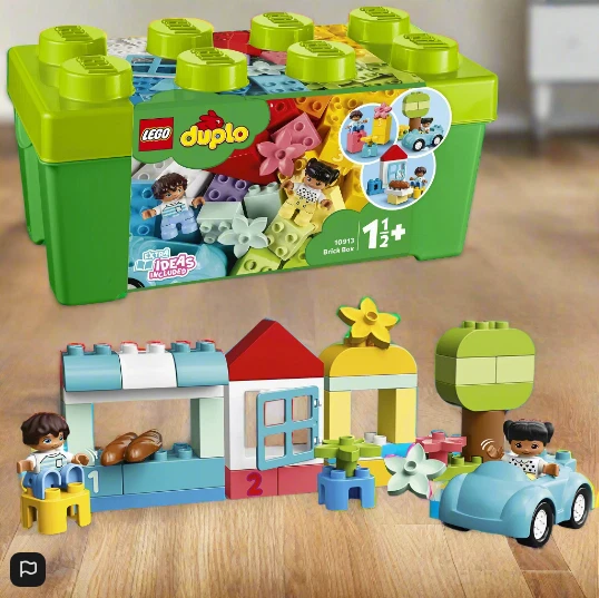 LEGO 10913 DUPLO Classic Brick Box Building Set with Storage, Toy Car,... - Photo 4/4