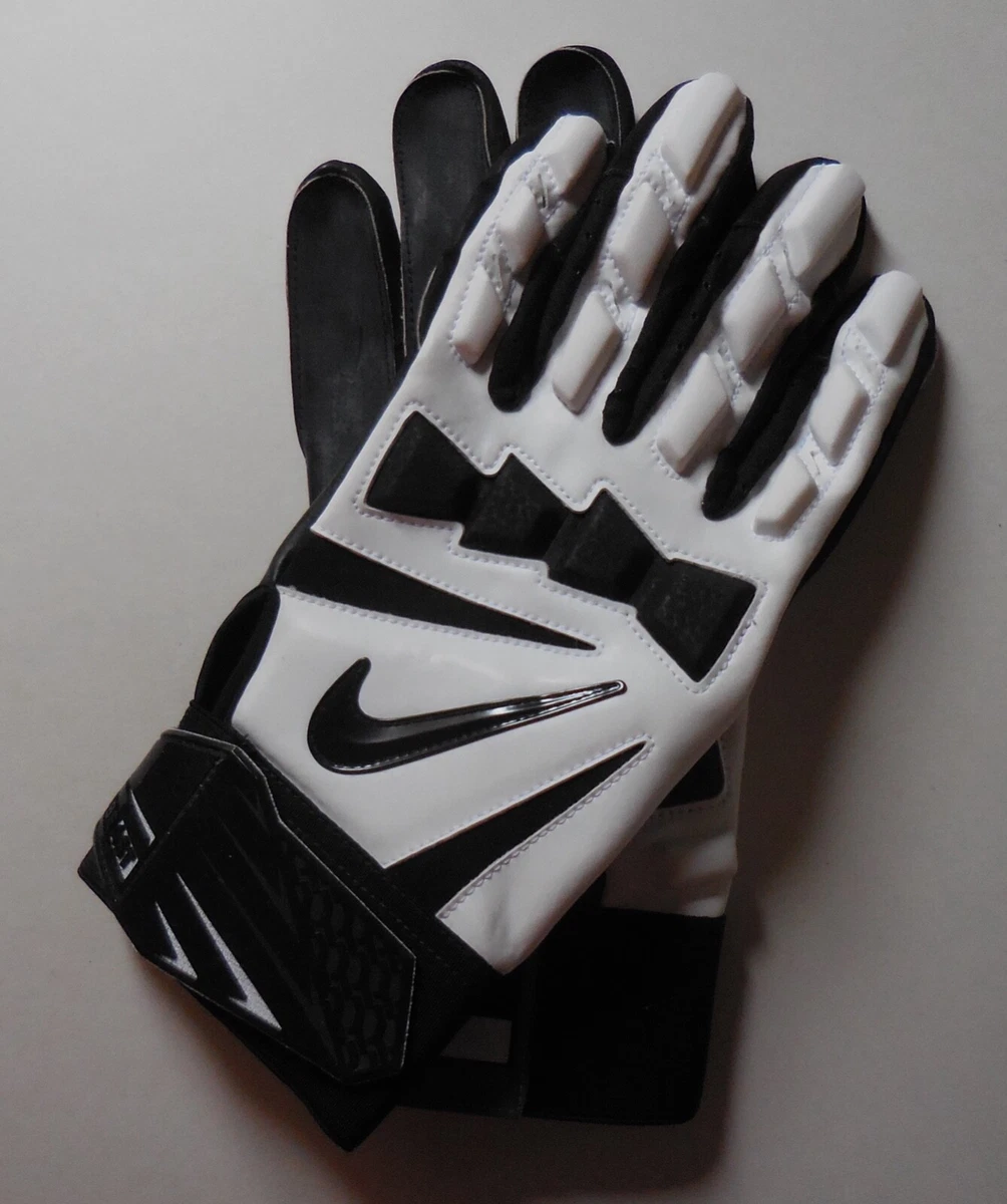 Nike HyperBeast 2.0 Football Gloves Leather Palm Pad White Black