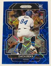 Zach Reks 2022 Panini Prizm Baseball Tier II Blue Velocity ROOKIE NM-MT RC #116