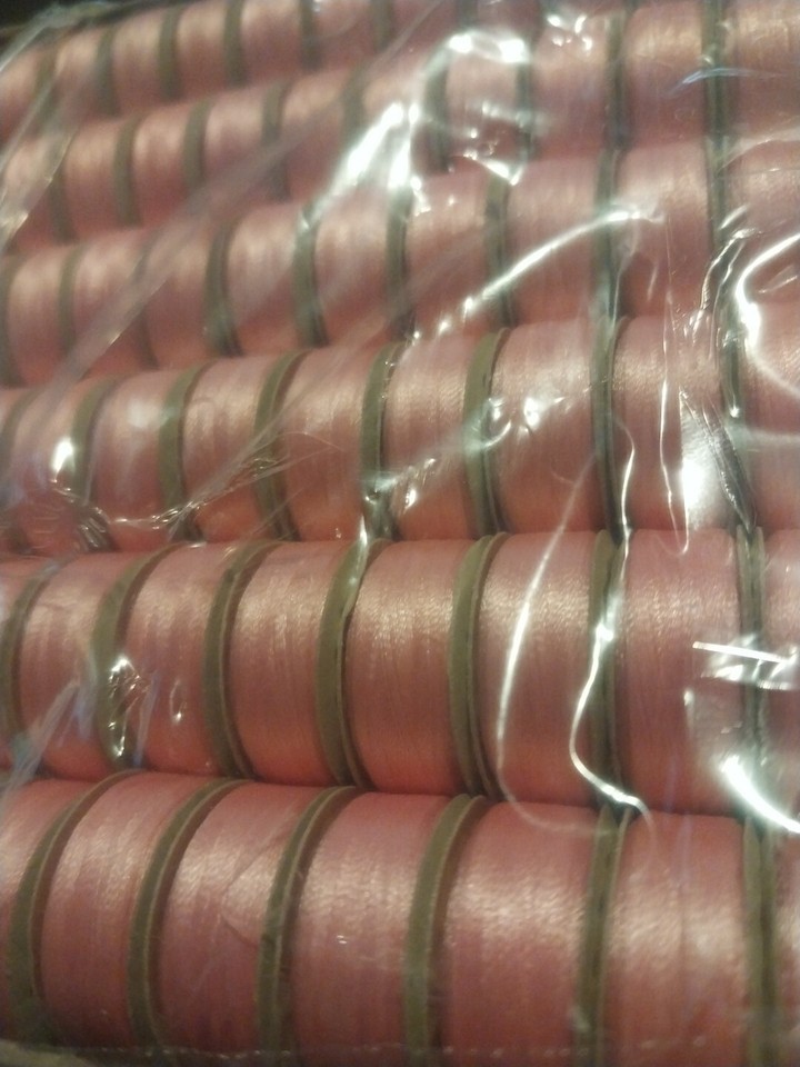 Coats & Clark TruFit Ready Wound Bobbins 1 gross (144) Pink Petunia