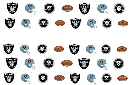 
                        Nail Art Glue Las Vegas Raiders Nail Art Stickers / Water Decals - Set Of 38 Transfers ( A1316 ) Nails Stickers