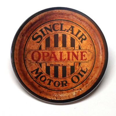 Sinclair Opaline Motor Oil #2 Advertising Pocket Mirror Vintage Style