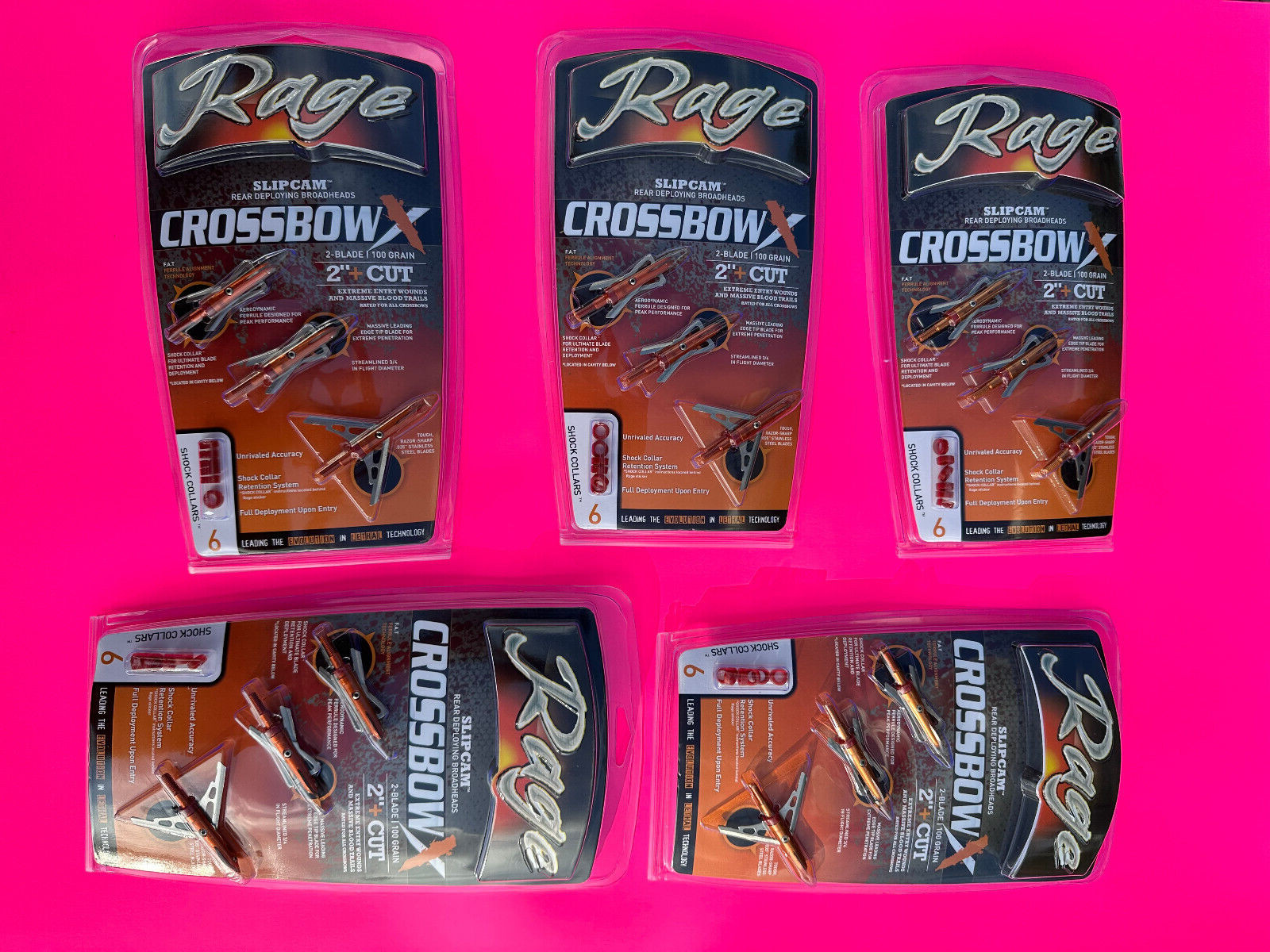 X Extreme Mechanical Crossbow Broadheads 100 Grain 2 Blade