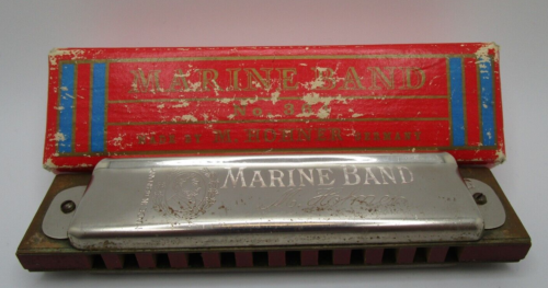 M. Hohner Marine Band No. 364 Key of G - 12 Hole Harmonica in Box - Picture 1 of 6