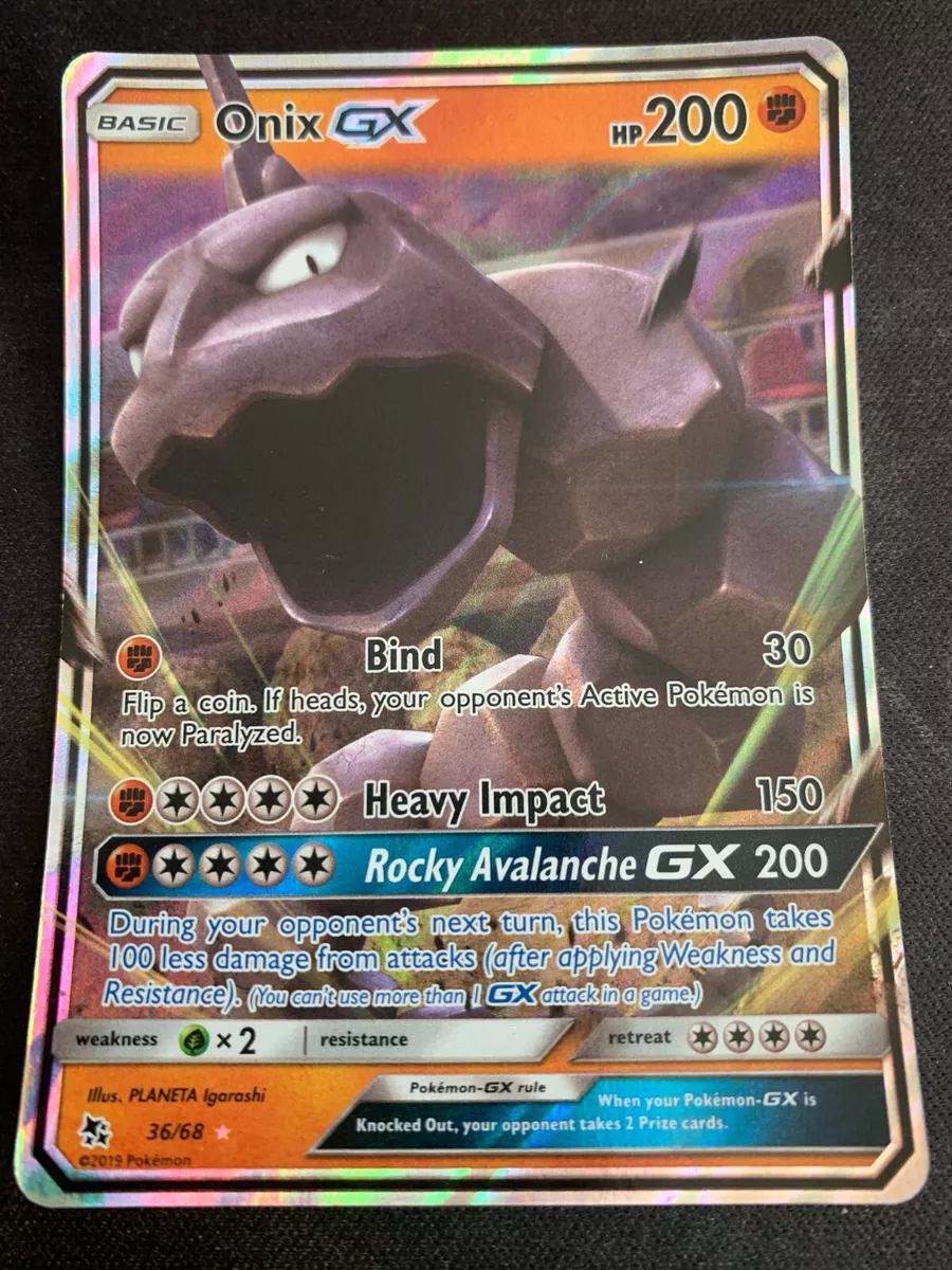 Pokemon Hidden Fates Onix GX #36 