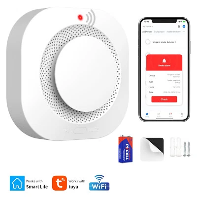 ABUS WiFi Tuya Rauchmelder APP Push Feueralarm Sensor Brandmelder Anti-Interferenz