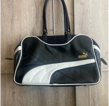 Vintage Retro Puma Faux Leather Tote Bag Purse