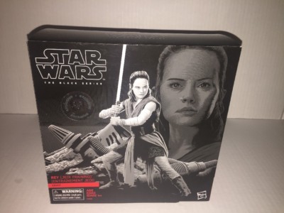 Brand New- TRU Exclusive Star Wars The Black Series Rey (Jedi Training) on Crait