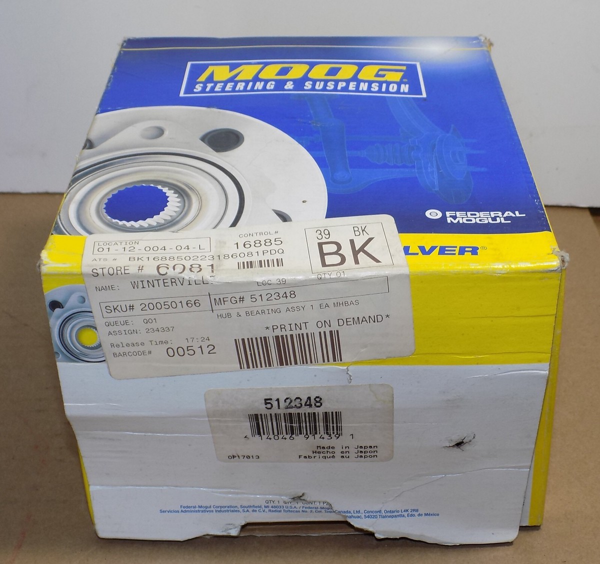 あう MOOG Wheel Hub Bearing Assembly 512348 Mazda 3 NEW IN BOX | eBay