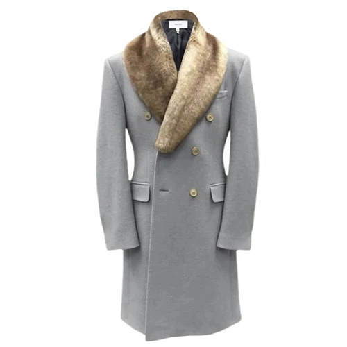 Winter Herren Mantel Mantel Taschen Herbstjacke Männer Wolle Kaschmir Mäntel - Bild 8 von 22