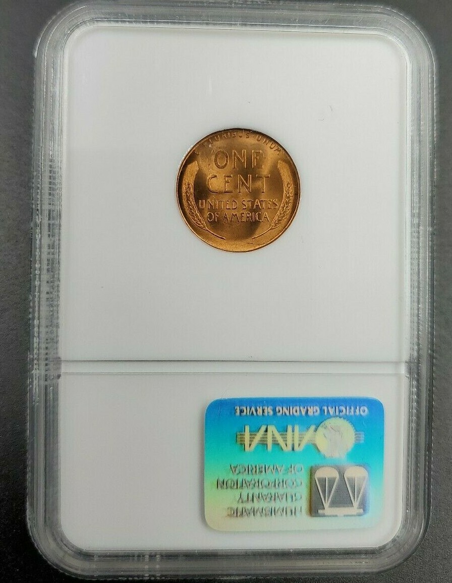 1950 S Lincoln Wheat Cent Penny Coin MS67 NGC Red RD ANA Brown
