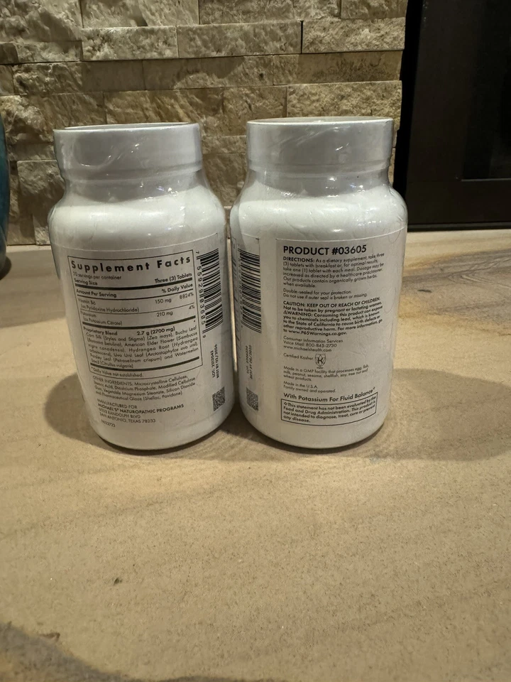 Factores de equilibrio de agua MNP Michael’s Naturopathic MH 2 botellas caducan 8/25 y 2/26 Foto 2 de 2