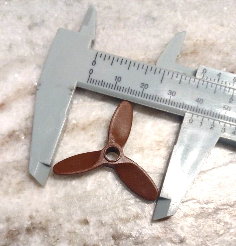 LEGO Part 4617 Propeller 3 Blade 5.5 Diameter Vintage Brown - Image 2 of 2