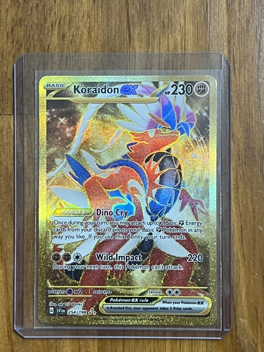 Koraidon EX 254/198 PSA 10 (2023 Pokemon Scarlet and Violet) Gold Secret  Rare